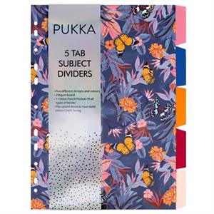 Pukka Bloom 5 Tab Subject Dividers